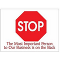 Stop Sign Rectangle Photo Hand Mirror (2.5" x 3.5")